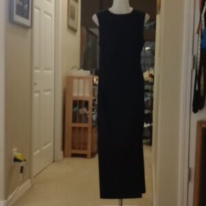 Open edition long black small dress w/ slit